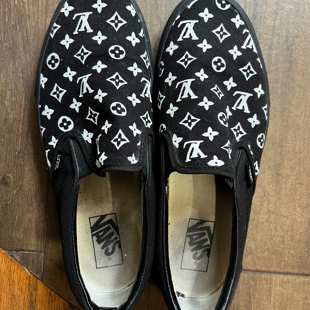 Vans Black Slip-On Shoes